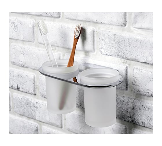 Двойной стеклянный подстаканник WasserKraft Kammel K-8328D