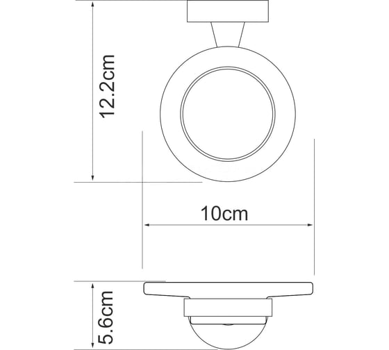 Стеклянная мыльница WasserKRAFT Isen K-4029