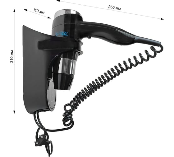 Фен G-teq настенный торцевой 1200 Вт, 8719B 10.60