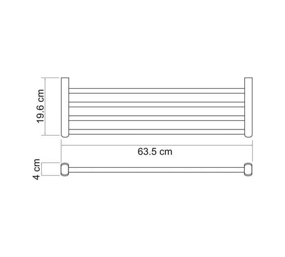 Полка для полотенец WasserKraft Berkel K-6811