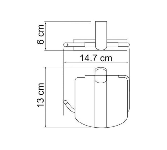 Держатель туалетной бумаги с крышкой WasserKraft Berkel K-6825
