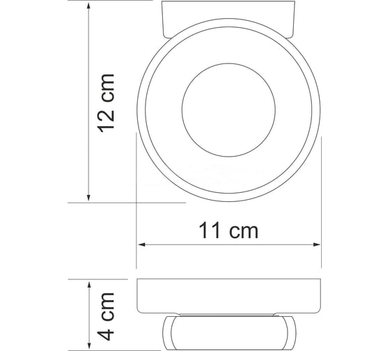 Стеклянная мыльница WasserKRAFT Berkel K-6829
