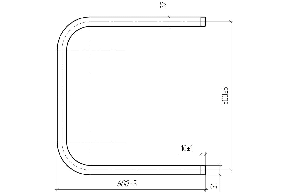 Водяной полотенцесушитель ТЕРА П-образный 500х600 ПСВ-03-10 - выгодная ...