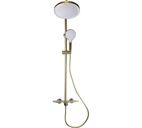 Комплект для ванны и душа Bronze de Luxe ICON матовое золото 80112CG