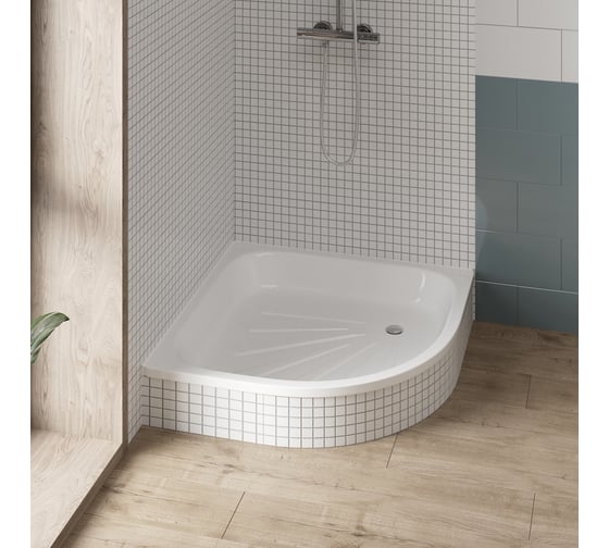 Душевой поддон Teymi Aina 90x90x15, сталь T100108 ЦБ-00268207