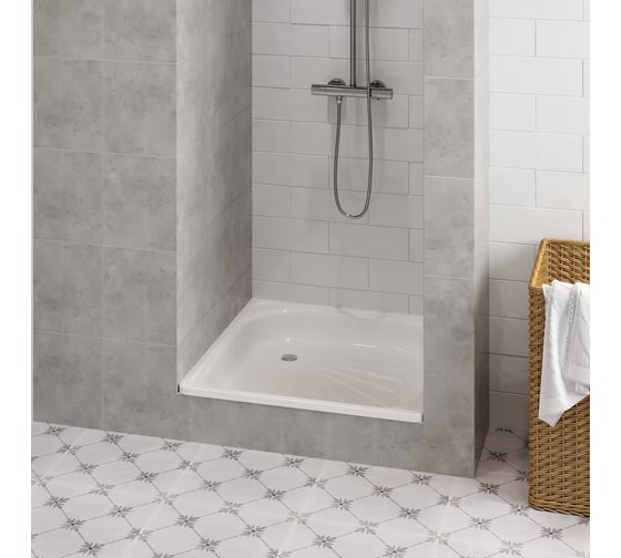 Душевой поддон Teymi Helmi 80x80x15, сталь T100105 ЦБ-00268209