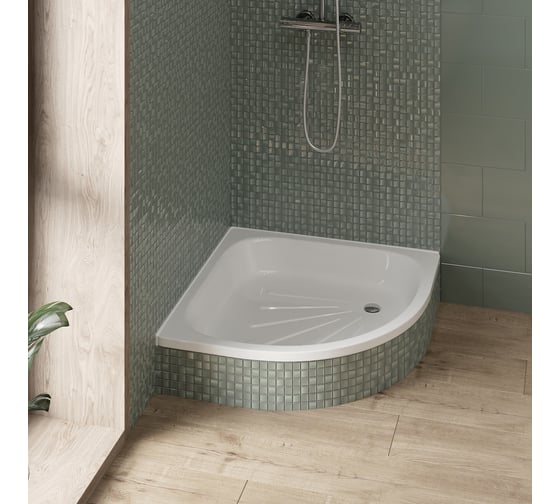 Душевой поддон Teymi Aina 80x80x15, сталь T100107 ЦБ-00268206