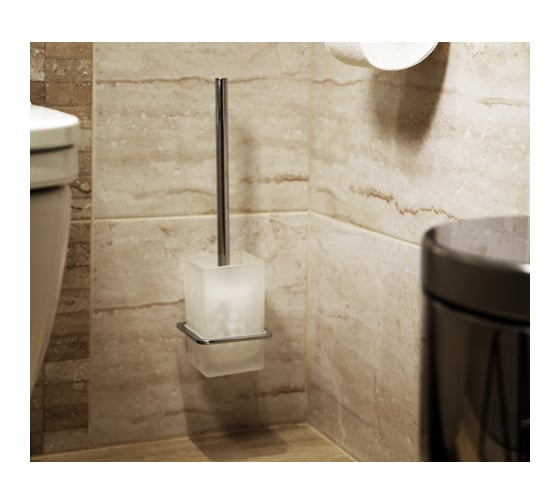 Подвесная щетка для унитаза WasserKraft Leine K-5027WHITE