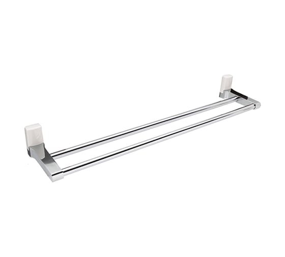 Двойная штанга для полотенец WasserKraft Leine K-5040WHITE 1