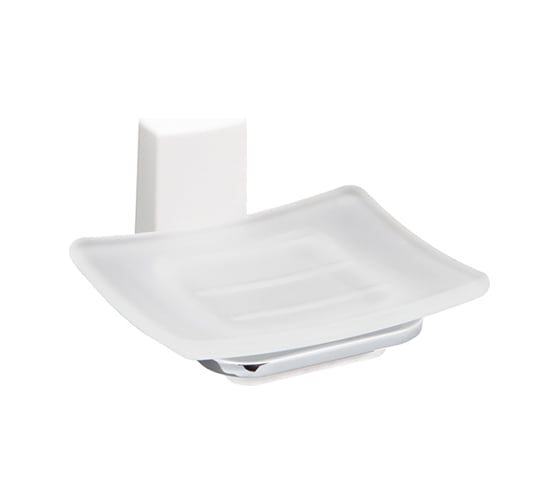 Стеклянная мыльница WasserKRAFT Leine K-5029WHITE 1