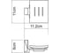 Мыльница стеклянная WasserKraft Leine K-5029WHITE 4