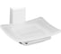 Мыльница стеклянная WasserKraft Leine K-5029WHITE 1