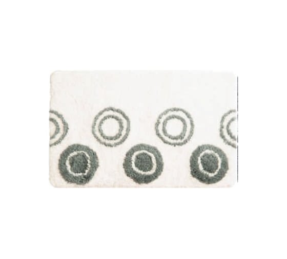 Коврик для ванной комнаты IDDIS 50*80 см, акрил, Chequers, white 432A580I12