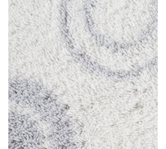 Коврик для ванной комнаты IDDIS 50*80 см, акрил, Chequers, white 432A580I12