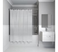 Штора для ванной комнаты IDDIS 200*180 см, EVA, Stereo Square 500E18Si11