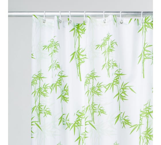 Штора для ванной комнаты IDDIS 200*200 см, полиэстер, bamboo leaf SCID010P