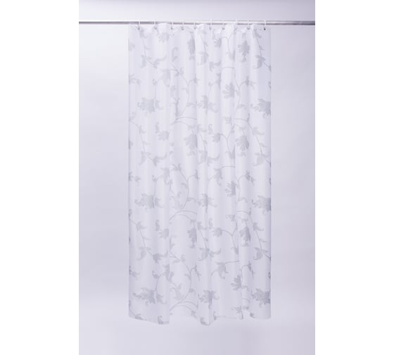 Штора для ванной комнаты IDDIS 200*200 см, полиэстер, elegant silver SCID132P