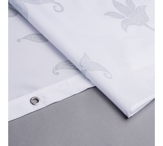 Штора для ванной комнаты IDDIS 200*200 см, полиэстер, elegant silver SCID132P