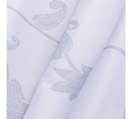 Штора для ванной комнаты IDDIS 200*200 см, полиэстер, elegant silver SCID132P