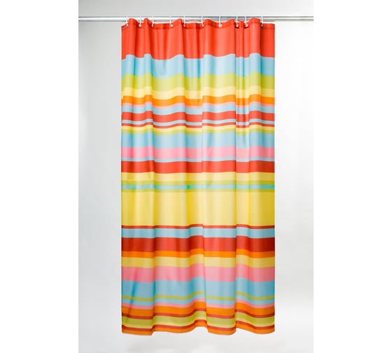 Штора для ванной комнаты IDDIS 200х240 см, полиэстер, ID, summer stripes 290P24RI11