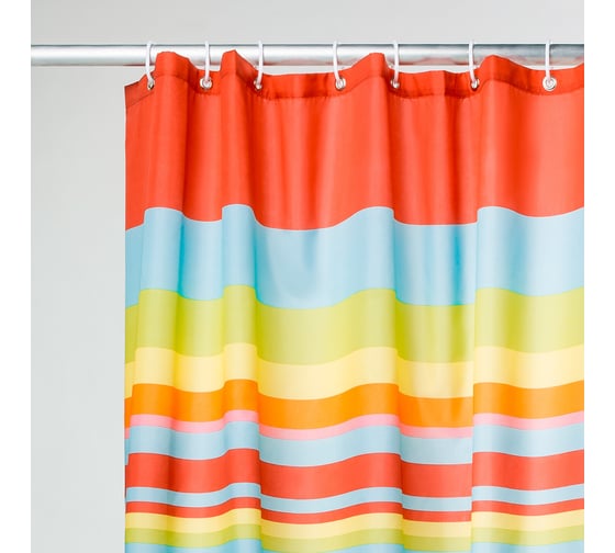 Штора для ванной комнаты IDDIS 200х240 см, полиэстер, ID, summer stripes 290P24RI11