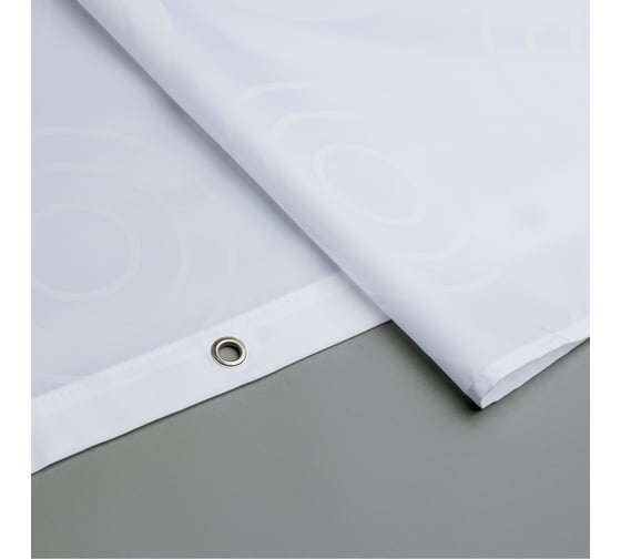 Штора для ванной комнаты IDDIS 200*200 см, полиэстер, Chequers, white 432P20RI11