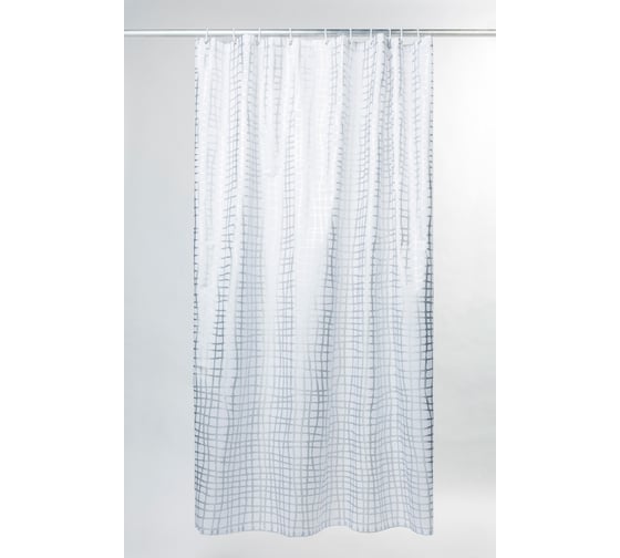 Штора для ванной комнаты IDDIS 200*180 см, полиэстер, Silver Gauze 341P20RI11