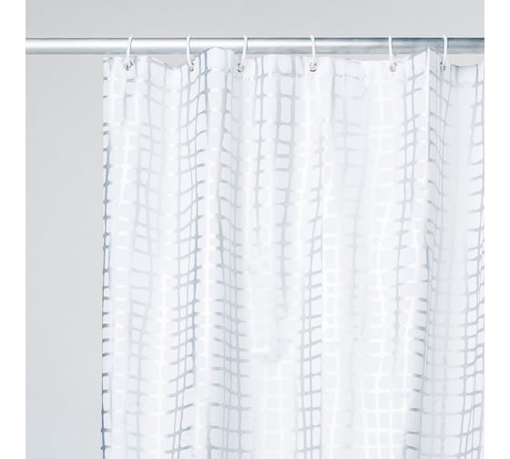 Штора для ванной комнаты IDDIS 200*180 см, полиэстер, Silver Gauze 341P20RI11