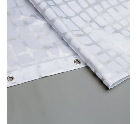 Штора для ванной комнаты IDDIS 200*180 см, полиэстер, Silver Gauze 341P20RI11