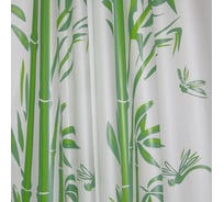 Штора для ванной комнаты Milardo, 180*180 см, Bamboo green, 510V180M11