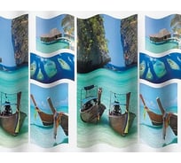 Штора для ванной комнаты Milardo 180*180 см, PEVA, Paradise sky, 534V180M11