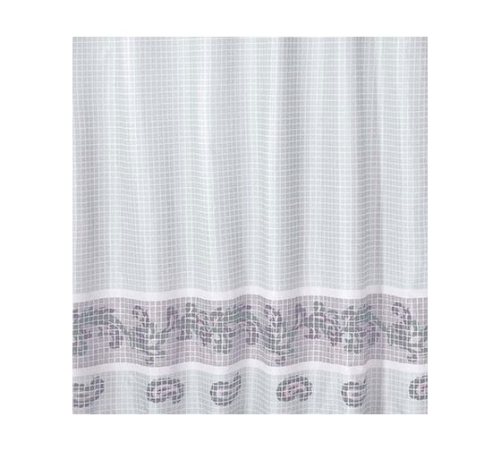 Штора для ванной комнаты Milardo 180*200 см, полиэстер, grey fresco, SCMI012P 1