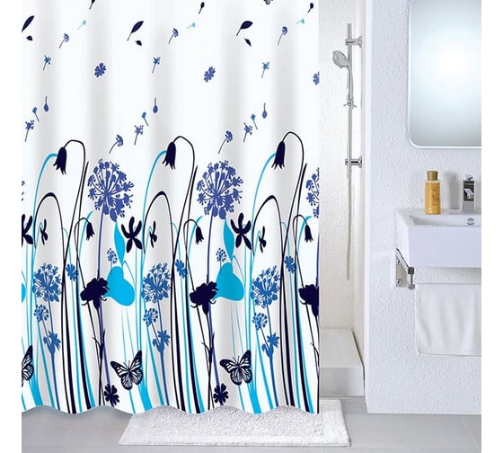 Штора для ванной комнаты Milardo 180*180 см, PEVA, Summer midday, 535V180M11
