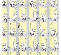 Штора для ванной комнаты Milardo 180*180 см, PEVA, Cozy cats, 528V180M11