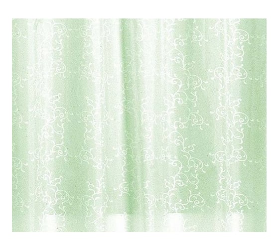 Штора для ванной комнаты Milardo 180х200 см, полиэстер, green leaf, SCMI084P