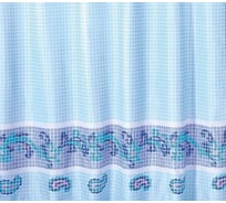 Штора для ванной комнаты Milardo 180*200 см, полиэстер, blue fresco, SCMI011P
