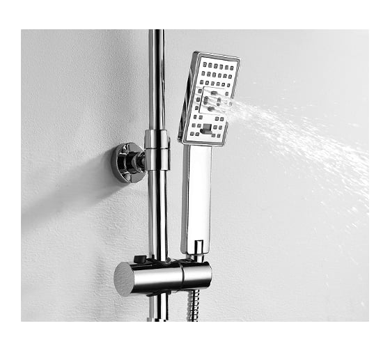 Душевой комплект со смесителем для ванны, WasserKRAFT 80/115 x 55,1 см A17701
