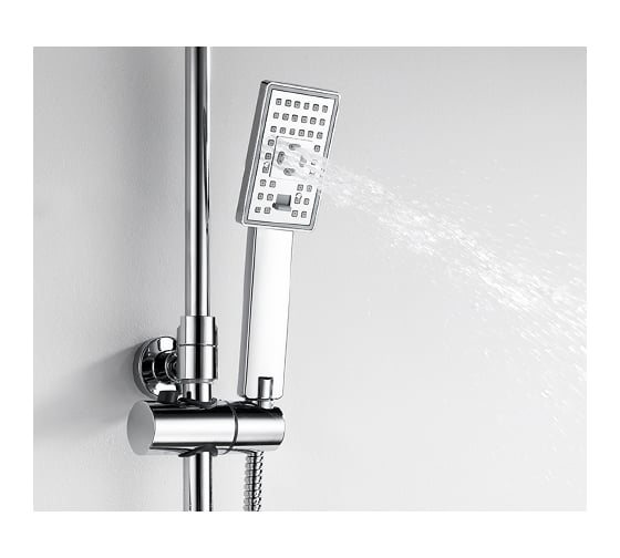 Душевой комплект со смесителем для душа WasserKRAFT 80/115 x 54,2 см A17702