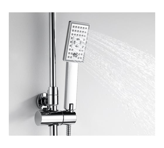 Душевой комплект со смесителем для душа WasserKRAFT 80/115 x 54,2 см A17702