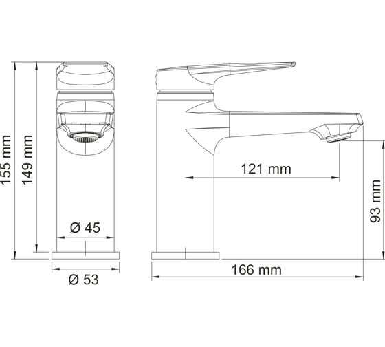 Смеситель для раковины WasserKraft Lopau 3203