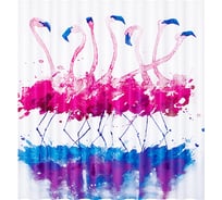 Шторка для ванной WasserKraft Lossa кольца в комплекте SC-81101