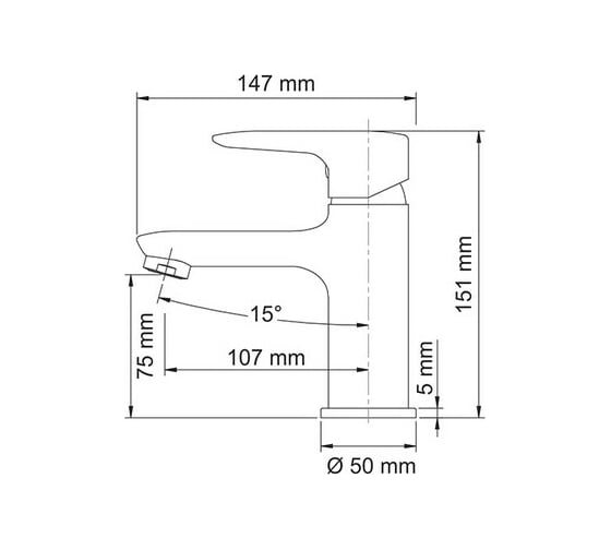 Смеситель для раковины WasserKraft Vils 5603