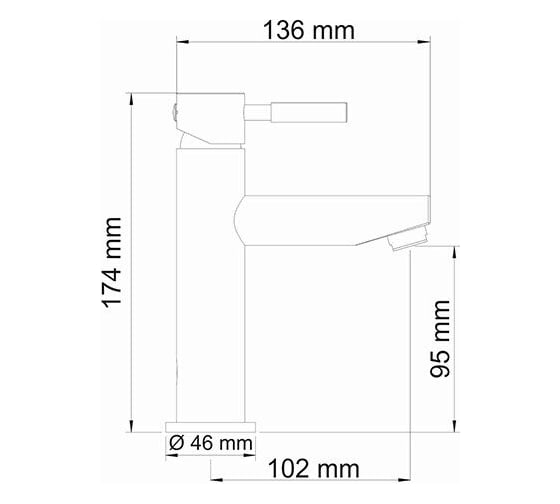 Смеситель для раковины WasserKraft Main 4104