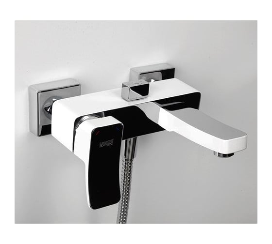 Смеситель для ванны с коротким изливом WasserKraft Aller 1061WHITE