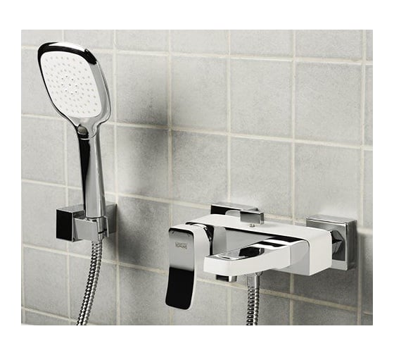 Смеситель для ванны с коротким изливом WasserKraft Aller 1061WHITE