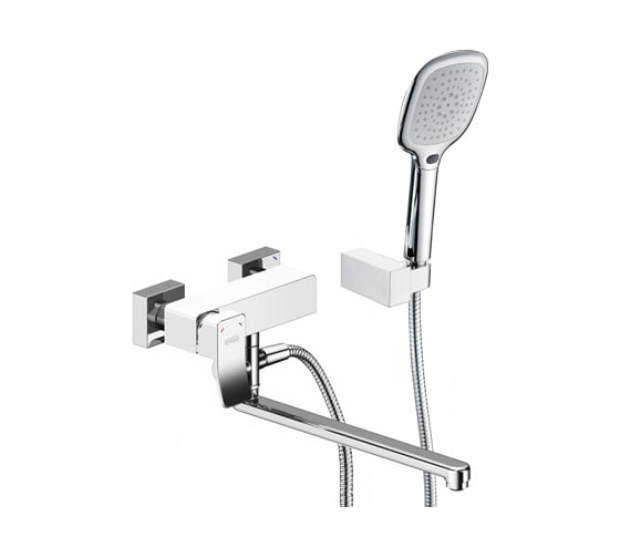 Смеситель для ванны с длинным изливом WasserKRAFT Aller 1062LWHITE 1