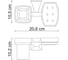Держатель стакана и мыльницы WasserKraft Верн (Wern) K-2526 4