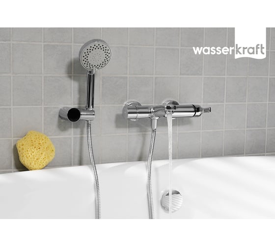 Смеситель для ванны WasserKraft Berkel с коротким изливом 4801