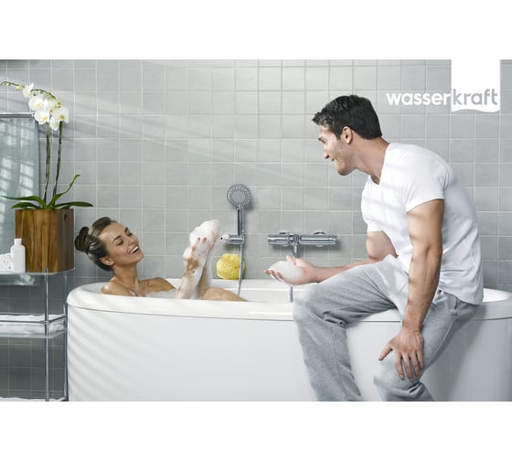 Смеситель для ванны WasserKraft Berkel с коротким изливом 4801