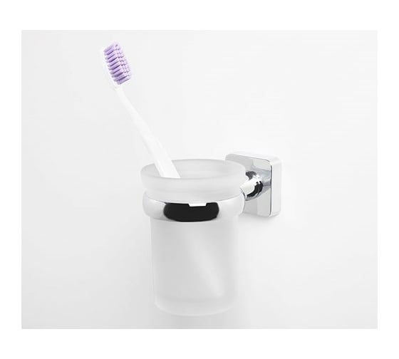Стеклянный стакан для зубных щеток WasserKraft Lippe K-6528
